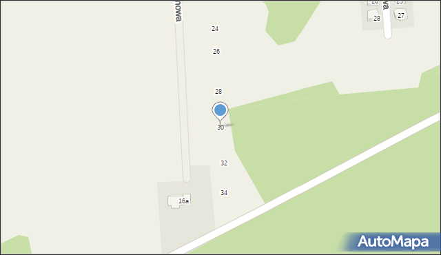 Stare Grochale, Sosnowa, 30, mapa Stare Grochale