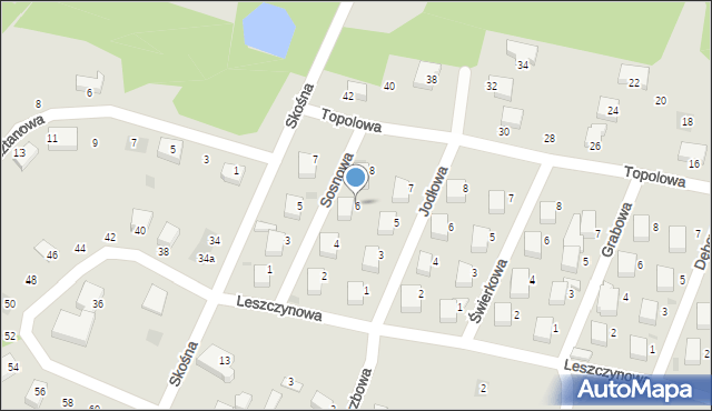 Starogard Gdański, Sosnowa, 6, mapa Starogard Gdański