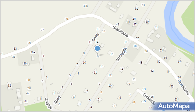 Starowola, Sowy, 12, mapa Starowola