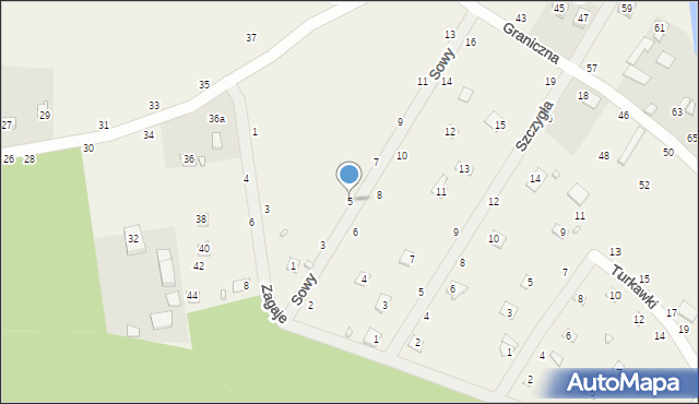 Starowola, Sowy, 5, mapa Starowola