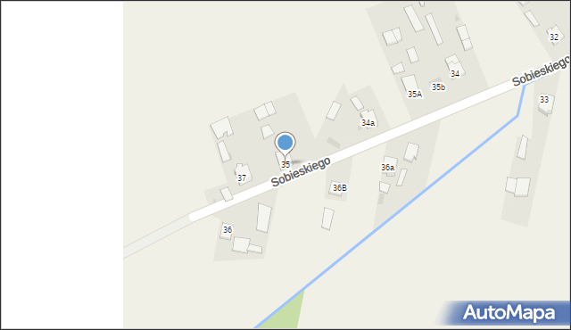 Stary Dzików, Sobieskiego, 35, mapa Stary Dzików