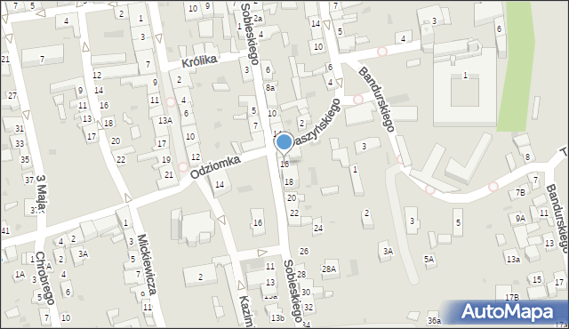 Stary Sącz, Sobieskiego, 16, mapa Stary Sącz