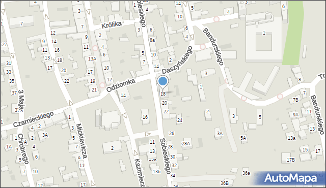 Stary Sącz, Sobieskiego, 18, mapa Stary Sącz