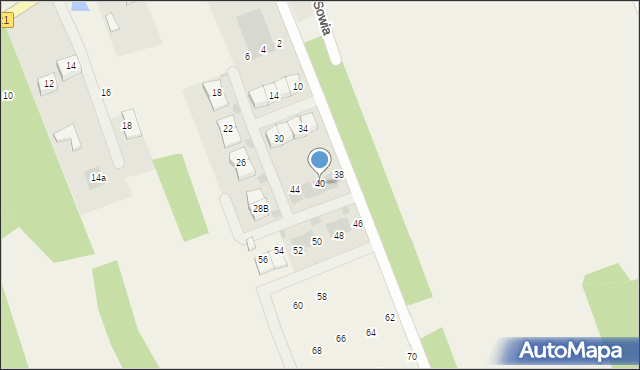 Stefanówka, Sowia, 40, mapa Stefanówka