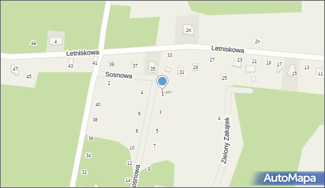 Stefanowo, Sosnowa, 1, mapa Stefanowo