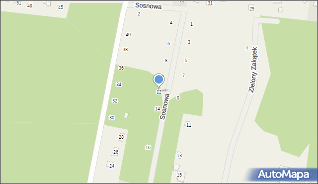 Stefanowo, Sosnowa, 12, mapa Stefanowo