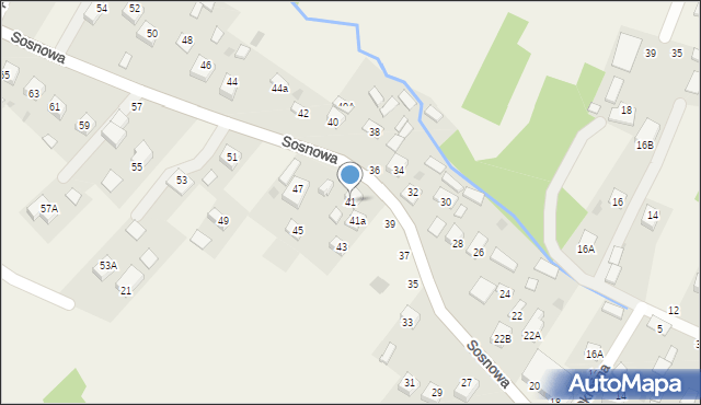 Sterkowiec, Sosnowa, 41, mapa Sterkowiec