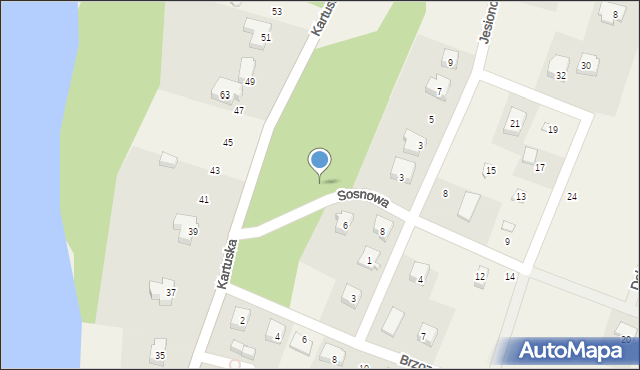 Stężyca, Sosnowa, 1a, mapa Stężyca