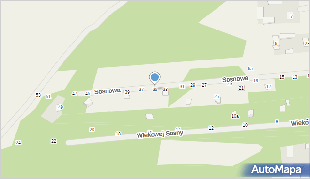 Strachów, Sosnowa, 35, mapa Strachów