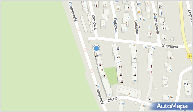 Strzegom, Sosnowa, 45, mapa Strzegom