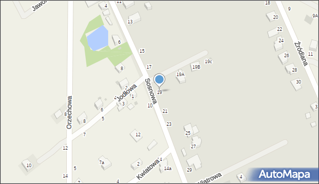 Strzelin, Sosnowa, 19, mapa Strzelin