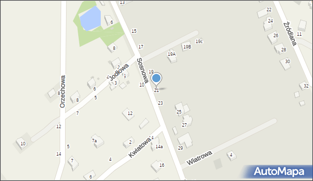 Strzelin, Sosnowa, 21, mapa Strzelin