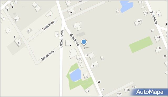 Strzelin, Sosnowa, 9, mapa Strzelin