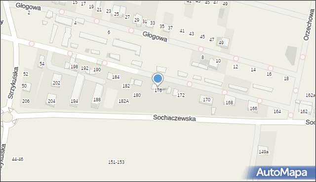 Strzykuły, Sochaczewska, 176, mapa Strzykuły