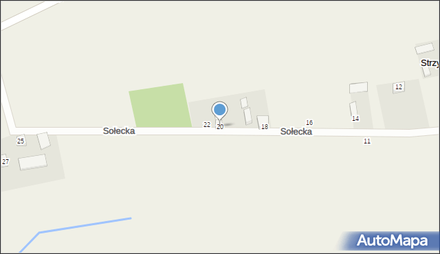 Strzyże, Sołecka, 20, mapa Strzyże