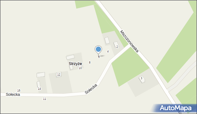 Strzyże, Sołecka, 6, mapa Strzyże