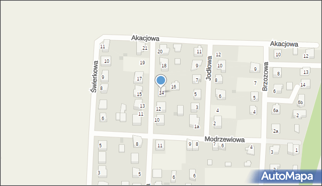 Subkowy, Sosnowa, 14, mapa Subkowy