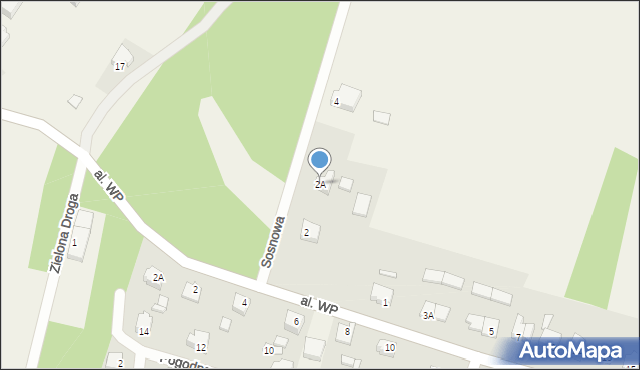 Sulęczyno, Sosnowa, 2A, mapa Sulęczyno