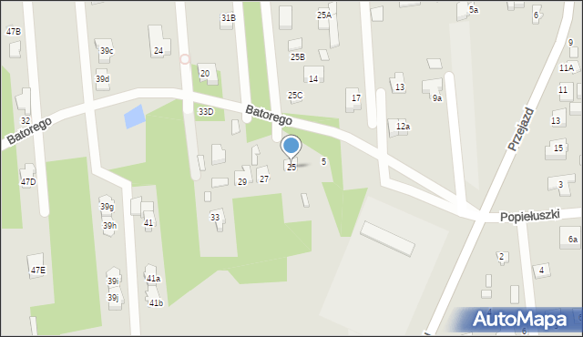 Sulejówek, Sobieskiego, 25, mapa Sulejówek