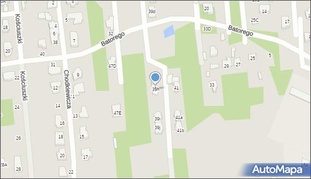 Sulejówek, Sobieskiego, 39h, mapa Sulejówek