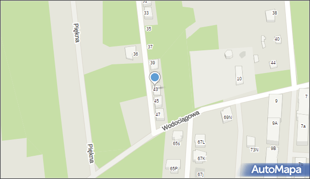 Sulejówek, Sosnowa, 43, mapa Sulejówek