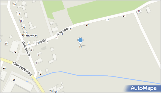Sulmierzyce, Sosnowa, 8b, mapa Sulmierzyce
