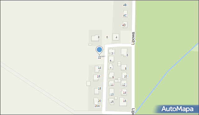 Swadzim, Sosnowa, 12, mapa Swadzim