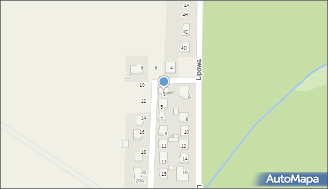 Swadzim, Sosnowa, 3, mapa Swadzim