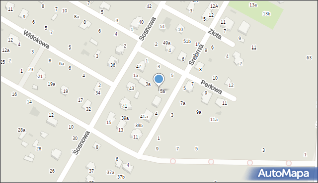 Świdnik, Sosnowa, 45b, mapa Świdnika