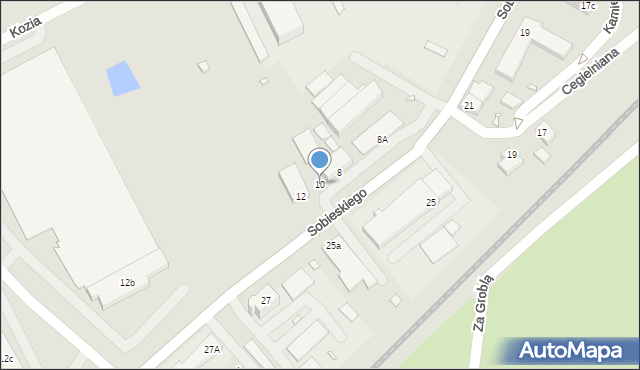 Świebodzin, Sobieskiego, 10, mapa Świebodzin
