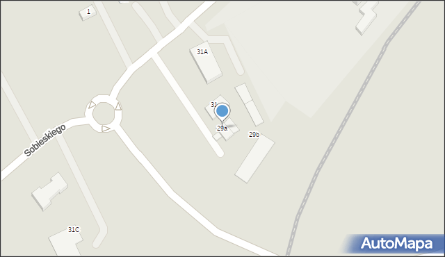 Świebodzin, Sobieskiego, 29a, mapa Świebodzin