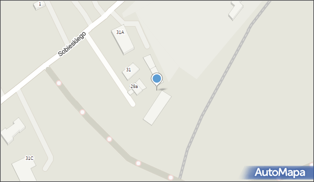 Świebodzin, Sobieskiego, 29b, mapa Świebodzin
