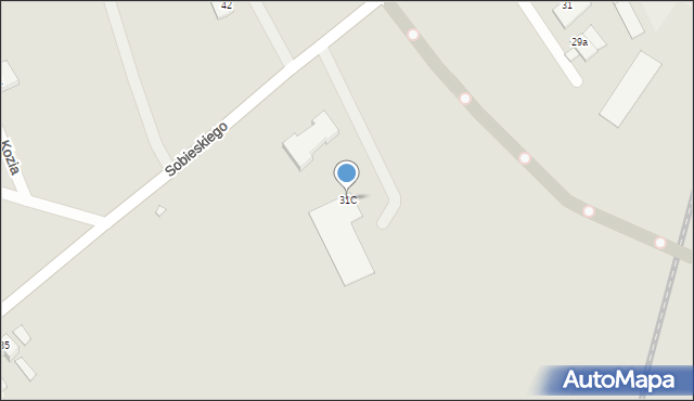 Świebodzin, Sobieskiego, 31C, mapa Świebodzin