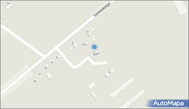 Świebodzin, Sobieskiego, 33A, mapa Świebodzin