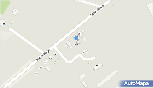 Świebodzin, Sobieskiego, 37a, mapa Świebodzin