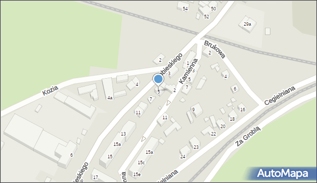 Świebodzin, Sobieskiego, 5, mapa Świebodzin
