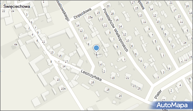Święciechowa, Sosabowskiego Stanisława Franciszka, gen., 6, mapa Święciechowa