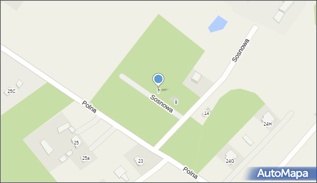 Świętajno, Sosnowa, 7, mapa Świętajno