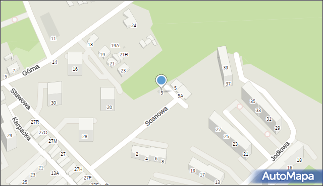 Świętochłowice, Sosnowa, 3, mapa Świętochłowice