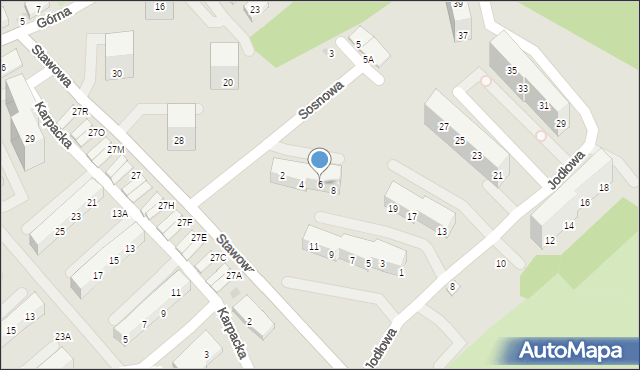 Świętochłowice, Sosnowa, 6, mapa Świętochłowice