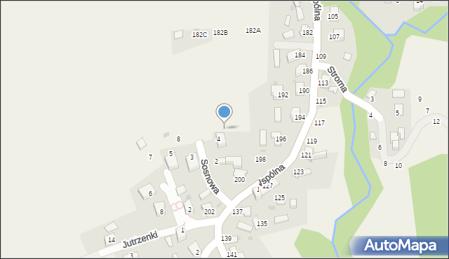 Świnna, Sosnowa, 6, mapa Świnna