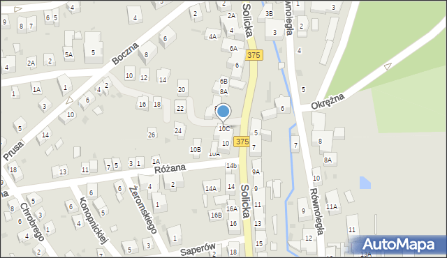 Szczawno-Zdrój, Solicka, 10C, mapa Szczawno-Zdrój