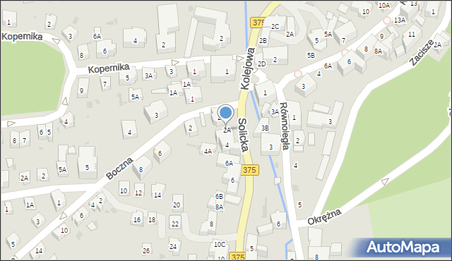 Szczawno-Zdrój, Solicka, 2A, mapa Szczawno-Zdrój