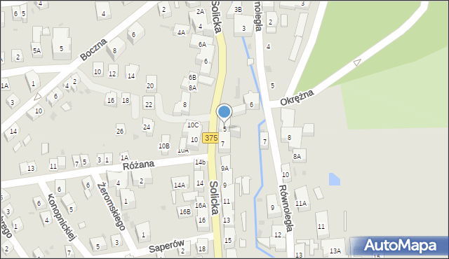 Szczawno-Zdrój, Solicka, 5, mapa Szczawno-Zdrój