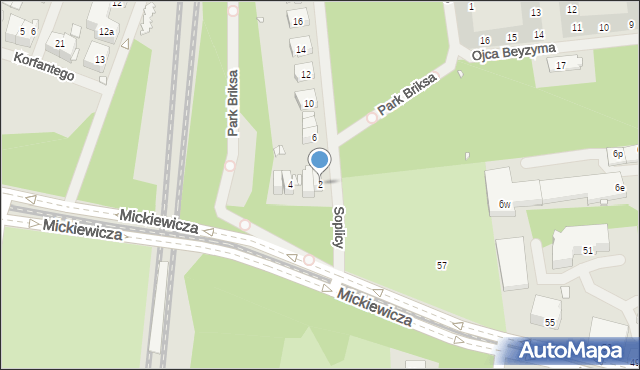 Szczecin, Soplicy Jacka, 2, mapa Szczecina