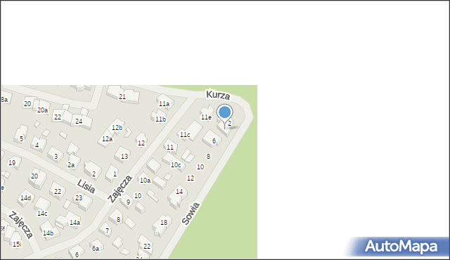 Szczecin, Sowia, 4, mapa Szczecina