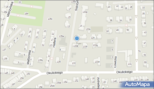 Szczecin, Sojczyńskiego-Warszyca Stanisława, gen., 4, mapa Szczecina