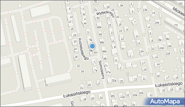 Szczecin, Somosierry, 6f, mapa Szczecina