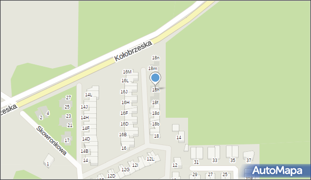 Szczecinek, Sójcza, 18h, mapa Szczecinek