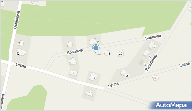 Szembekowo, Sosnowa, 6, mapa Szembekowo